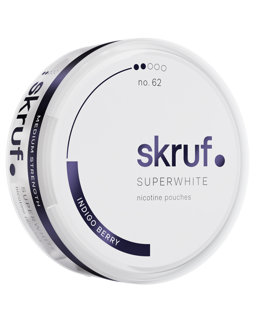 Skruf Superwhite no. 62 Indigo Berry Medium Strength